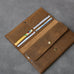 Crazy Horse Leather Men Long Wallet Bifold Wallet Card Holder Long Clutch ESS1182 RockCow Leather Studio