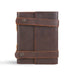 Vintage Dark Brown Leather Journal Classy Leather Bags