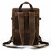 Crazy Horse Leather Travel Backpack Retro Cowhide Leather School Backpack Large Capacity Laptop Backpack RockCow Leather Studio