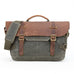 Waterproof Canvas DSLR Camera Bag Canvas Shoulder Camera Bag Messenger Bag QSM3032 RockCow Leather Studio