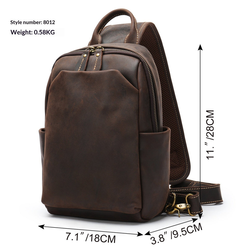 Retro Men's Casual Travel Crossbody Chest Bag Social Buzz eSIMs