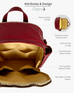 The Daphne Diaper Bag - Crimson Baldwin Baby Company