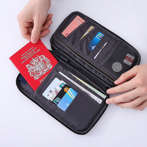 Travel Passport Purse Multifunction Credit Card Package Travel Accessories Storage Bag Waterproof Portable Card Package V.I.P Digital Presence
