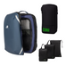 Island Hopper Travel Bundle - Backpack + Toiletry Bag + Compression Packing Cubes with YKK COR Surf