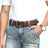 Vibrant Brown Pin Buckle Belt Classy Leather Bags