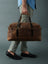 Espresso Elegance Carry on Duffle Classy Leather Bags