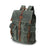 Outing Sport Travelling Waxed Canvas Leather Backpack, Casual Laptop Backpack, Vintage Waterproof Shoulder School Bag 5252 RockCow Leather Studio