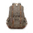 Crazy Horse Canvas Leather Backpack, Travlling Laptop Backpack, Vintage Waterproof Shoulder Outing Bag RockCow Leather Studio