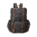 Crazy Horse Canvas Leather Backpack, Travlling Laptop Backpack, Vintage Waterproof Shoulder Outing Bag RockCow Leather Studio