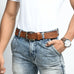 Tan Leather Pin Buckle Belt Classy Leather Bags