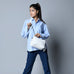 Mini Quilted Crossbody Bag, White Classy Leather Bags