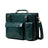 Tuscany Italian Leather Briefcase, Green Classy Leather Bags