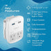 World-Way 6 Travel Adapter Kit | 2 USB + 2 US Outlets - Grounded (WPS-2B) Ceptics