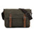 Waxed Canvas Messenger Bag Waxed Courier Bag Canvas Shoulder Bag Men Satchel Briefcase Vintage Crossbody Bag RockCow Leather Studio