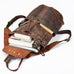 Crazy Horse Leather Travel Backpack Retro Style Full Grain Leather Laptop Backpack For Men RockCow Leather Studio