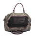 Vintage Canvas Leather Shoulder Bag Canvas Duffle Bag Crossbody Travel Bag RockCow Leather Studio