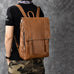 Full Grain Leather Men's Backpack, Distressed Leather Travel Backpack, Laptop Backpack RockCow Leather Studio