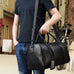 Full Grain Leather Travel Bag With Shoes Compartment, Cowhide Leather Duffle Bag, Overnight Bag RockCow Leather Studio