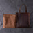 Handmade Tote Bag Crazy Horse Leather Shoulder Bag Shopping Bag RockCow Leather Studio