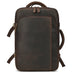 Full Grain Leather Travel Backpack Mens Large Leather Backpack Laptop Backpack Convertible Handbag RockCow Leather Studio