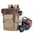 DSLR Camera Backpack Waxed Canvas Camera Backpack Waterproof Backpack RockCow Leather Studio