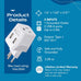 Switzerland Travel Adapter Plug Combo - Type J, C | Dual USB – Swiss Combo (CTU-9C-11A) Ceptics