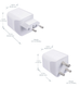 India Travel Adapter Plug Combo - Type C, D | Dual USB - Indian Combo (CTU-9C-10) Ceptics