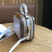 Women's Small Leather Box Bag Crossbody Clutch, Retro handmade leather crossbody bag square bag RockCow Leather Studio