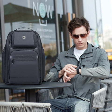 Business Casual Large Capacity Scalable Business Trip Travel Laptop Bag Backpack Men Social Buzz eSIMs