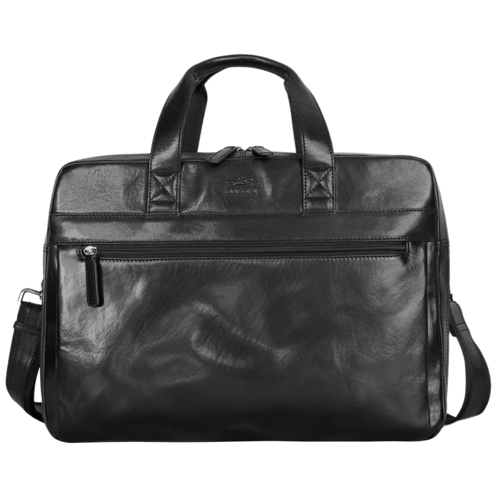 Mancini Pelle D’oro Double Compartment 15.6” Laptop and Tablet Briefcase Mancini