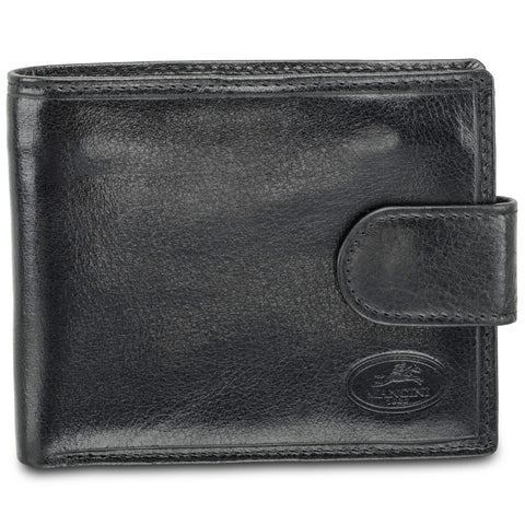 Mancini Deluxe Men’s RFID Secure Wallet with Coin Pocket
