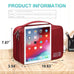 Electronics Organizer Travel, Travel Cord Organizer Case, Compact Electronics Accessories Bag for Cable, Cord, Charger, Phone Rnispir Store