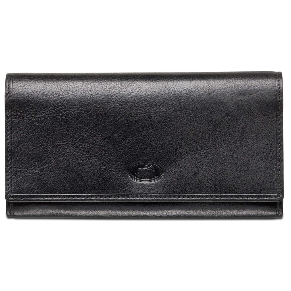 Mancini Ladies’ RFID Secure Trifold Checkbook Wallet