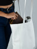 White Leather Shoulder Tote Bag Classy Leather Bags