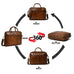 Laurent Leather Briefcase- Brown Classy Leather Bags