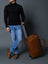 Harbor Leather Trolly Carry-On Classy Leather Bags