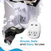 World-Way 13 Travel Adapter Kit | 2 USB + 2 US Outlets - Grounded (WPS-2B+ALL) Ceptics
