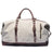 Vintage Canvas Leather Shoulder Bag Canvas Duffle Bag Crossbody Travel Bag RockCow Leather Studio