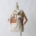 Canvas Backpack Canvas With Full Grain Leather Travel Backpack School Backpack Y8135 RockCow Leather Studio