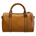 Women's Small Leather Boston Bag, Full Grain Leather Satchel Crossbody Bag, Handmade Leather Barrel Bag RockCow Leather Studio