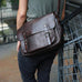 Handmade Men Leather Messenger Bag Full Grain Leather Shoulder Bag Crossbody Bag RockCow Leather Studio