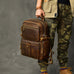 New Arrival Vintage Backpack Crazy Horse Leather Men Travel Backpack Casual Backpack ESS3983 RockCow Leather Studio
