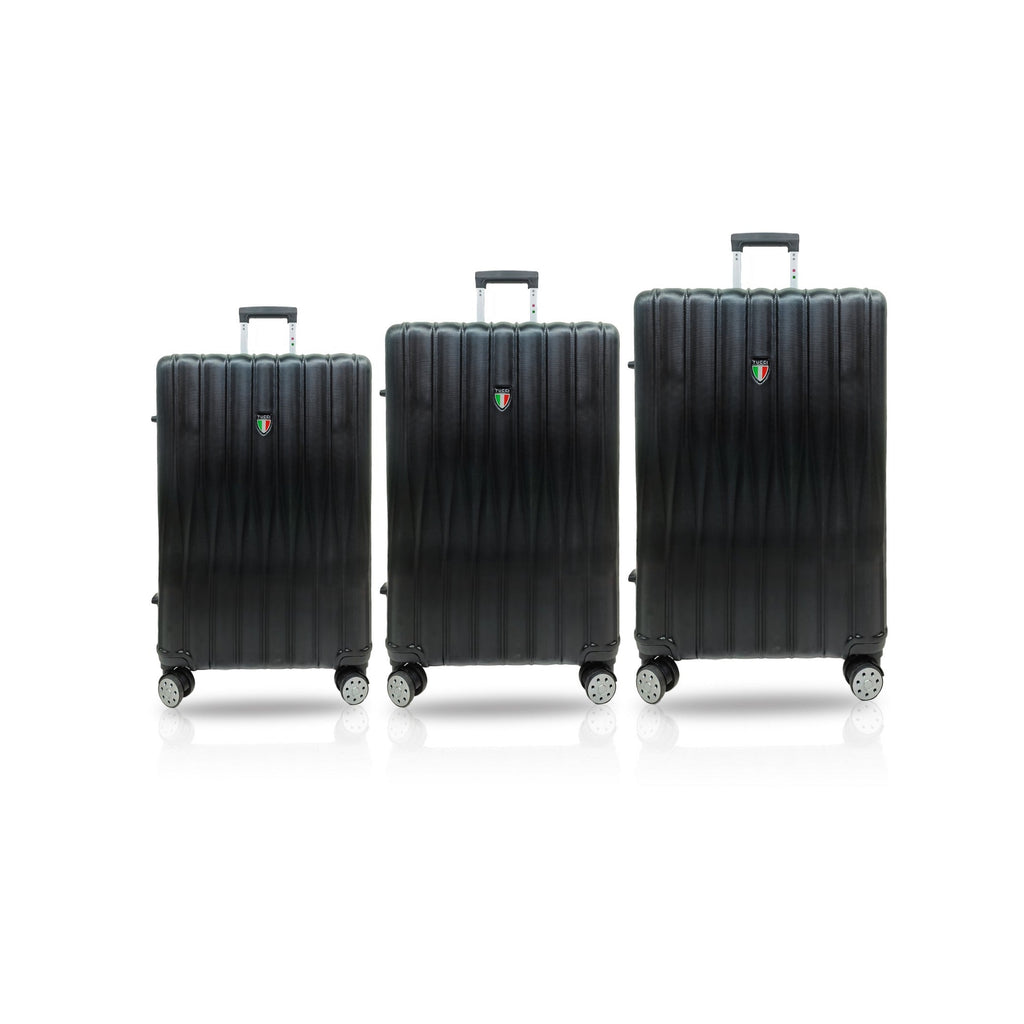 TUCCI Italy BARATRO 3PC Hardside Luggage Set (20", 24", 28") Tucci