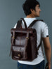 Hawk Roll-Top Rucksack Classy Leather Bags