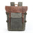 DSLR Camera Backpack Waxed Canvas Camera Backpack Waterproof Backpack RockCow Leather Studio