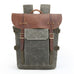 DSLR Camera Backpack Waxed Canvas Camera Backpack Waterproof Backpack RockCow Leather Studio