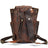 Crazy Horse Leather Travel Backpack Retro Style Full Grain Leather Laptop Backpack For Men RockCow Leather Studio