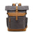 Backpack Crazy Horse Leather Leisure Travel Bag Men's Backpack Oil Wax Handheld Canvas Computer Social Buzz eSIMs