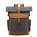 Backpack Crazy Horse Leather Leisure Travel Bag Men's Backpack Oil Wax Handheld Canvas Computer Social Buzz eSIMs