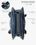 The Montrose Diaper Bag Tote - Cobalt Baldwin Baby Company
